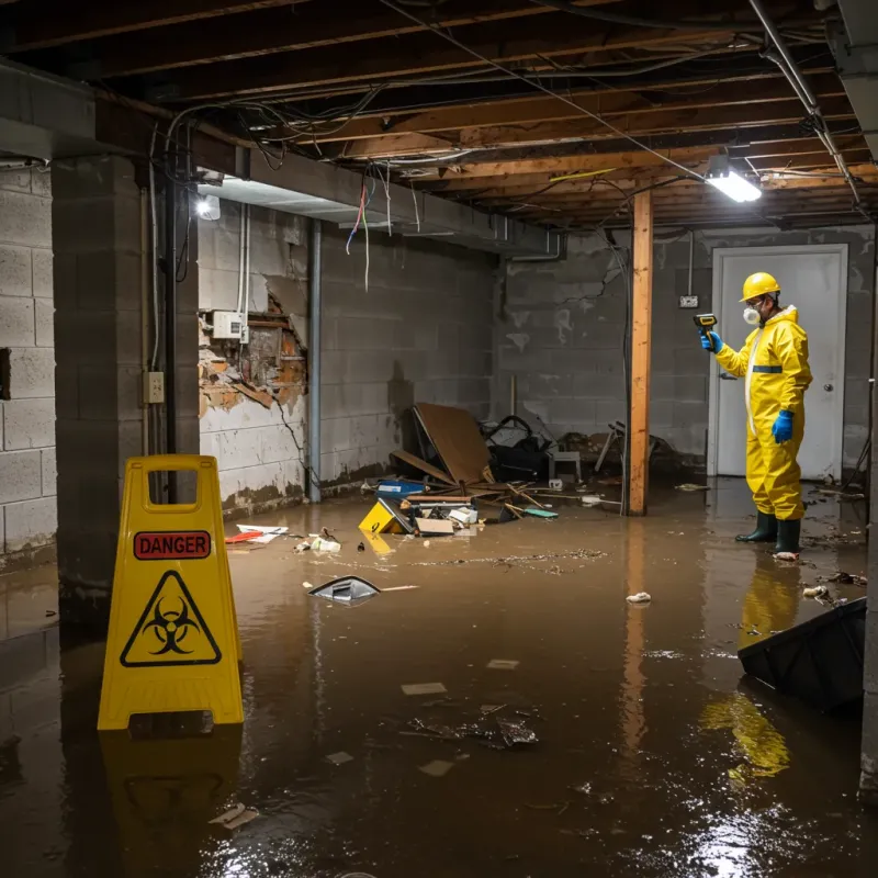 Flooded Basement Electrical Hazard in Chittenden County, VT Property